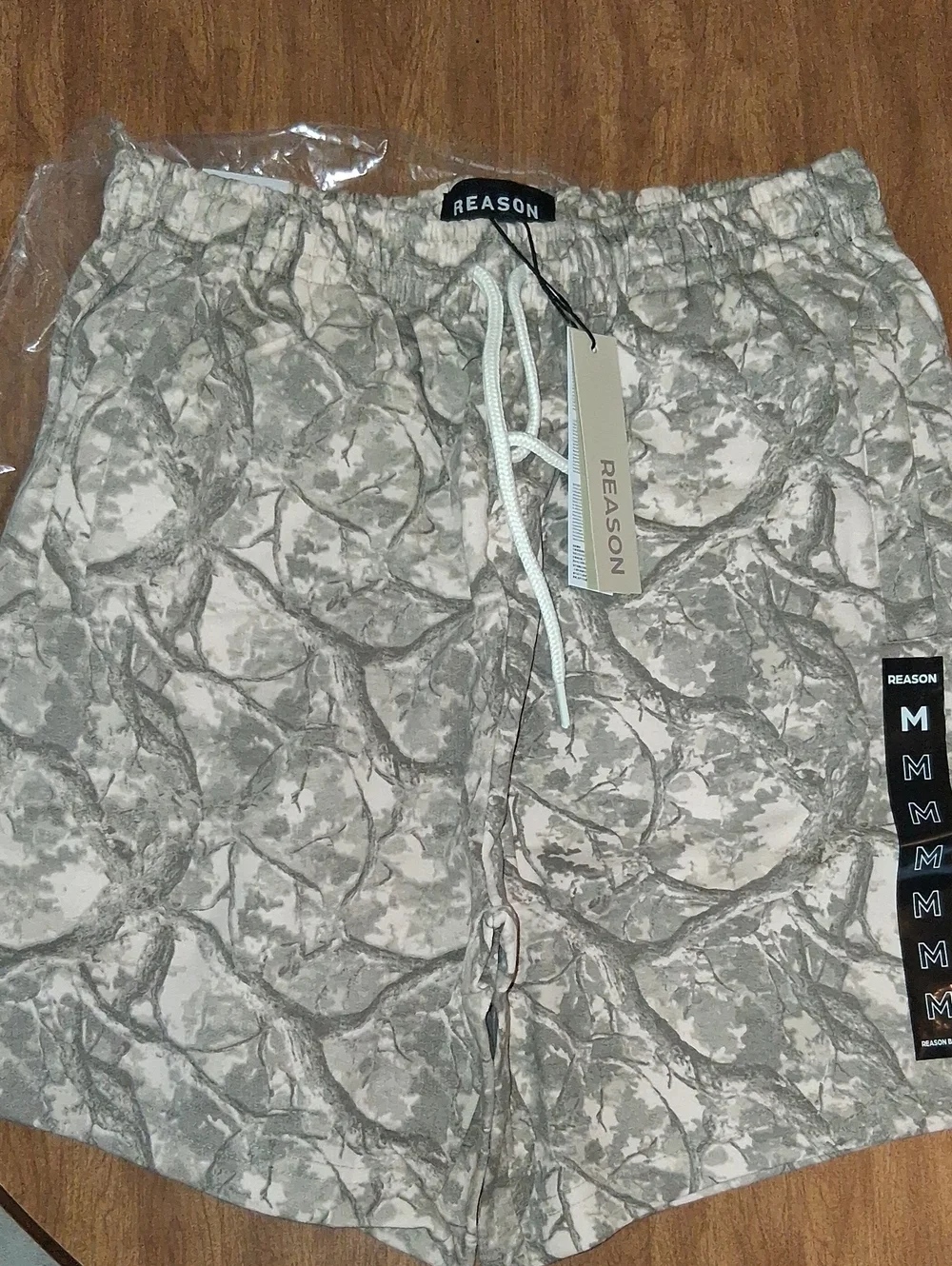 Reason Men's Camo Print Drawstring Shorts